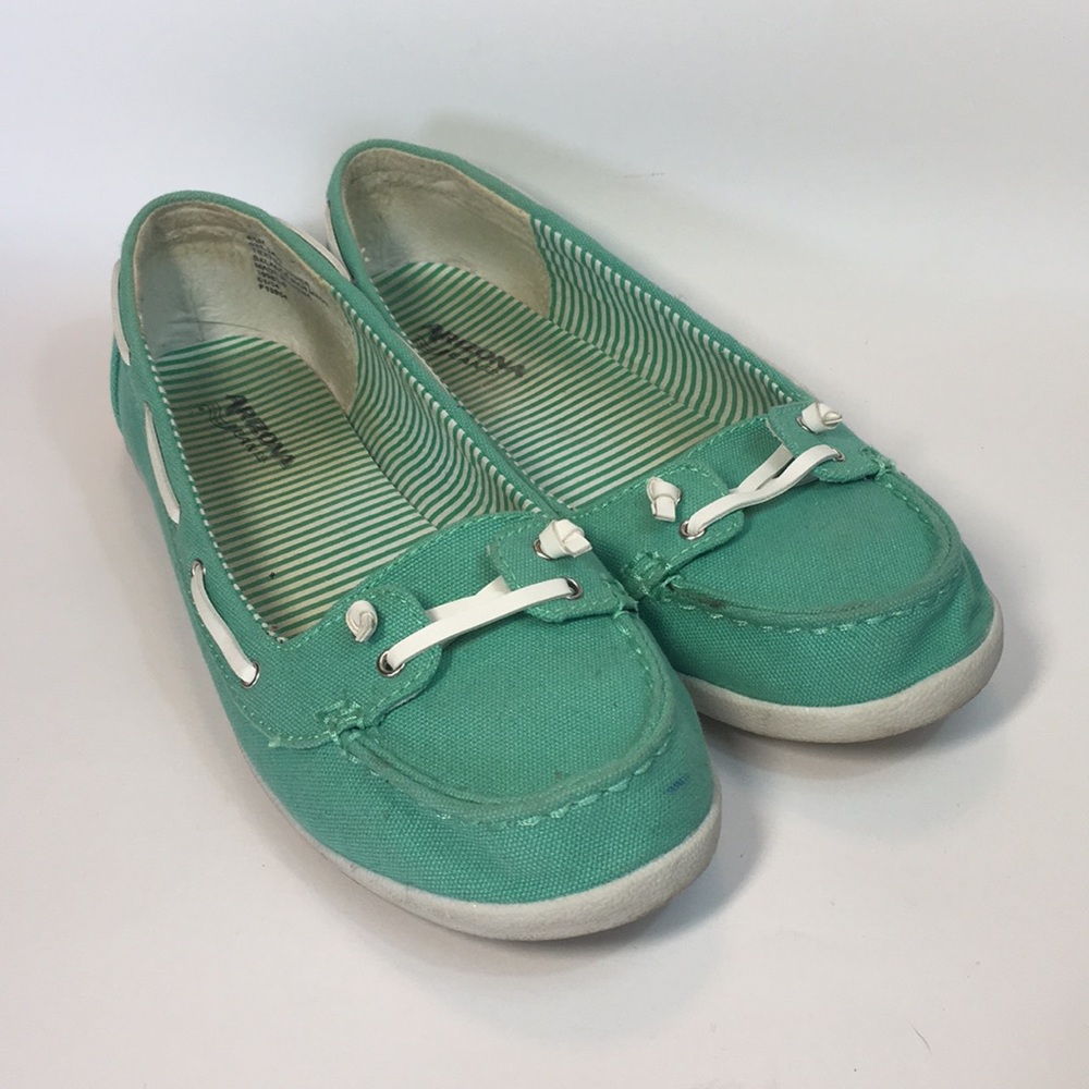 Arizona Jean Co. Mint Green Boat Shoes